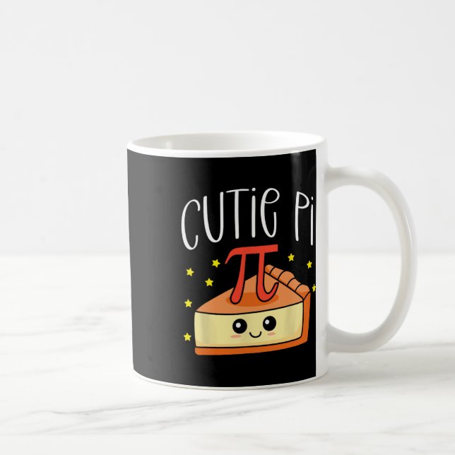 Pi Day Math Älskare Student Lärare 3.14 Cutie Paj Kaffemugg (Höger)