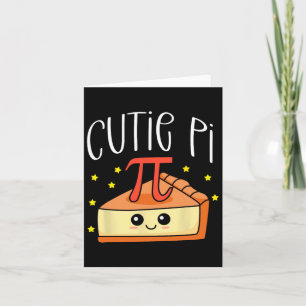 Pi Day Math Älskare Student Lärare 3.14 Cutie Paj Kort