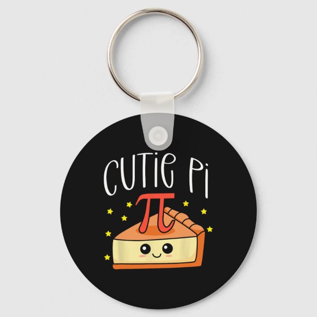 Pi Day Math Älskare Student Lärare 3.14 Cutie Paj Nyckelring (Framsida)