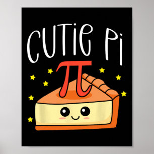 Pi Day Math Älskare Student Lärare 3.14 Cutie Paj Poster