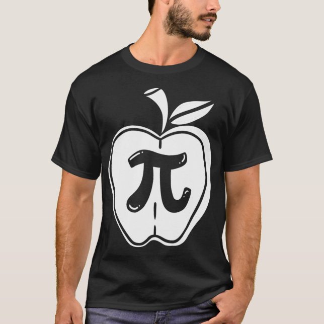 Pi Day Math Apple riddjur  T Shirt (Framsida)