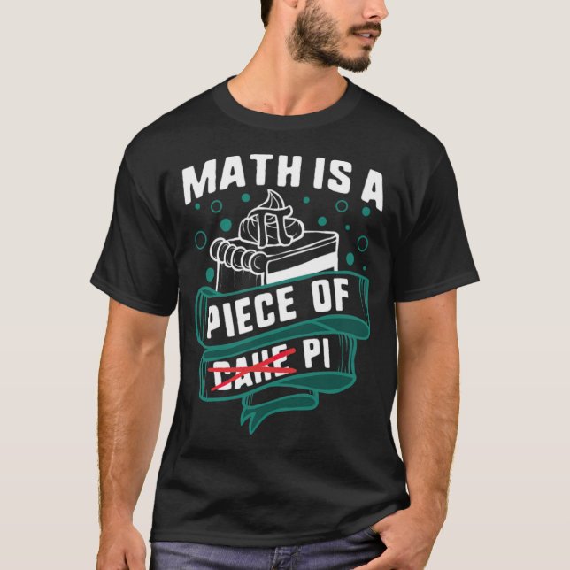 Pi Day Math är en Biet i Paj Cake Math nephew T Shirt (Framsida)