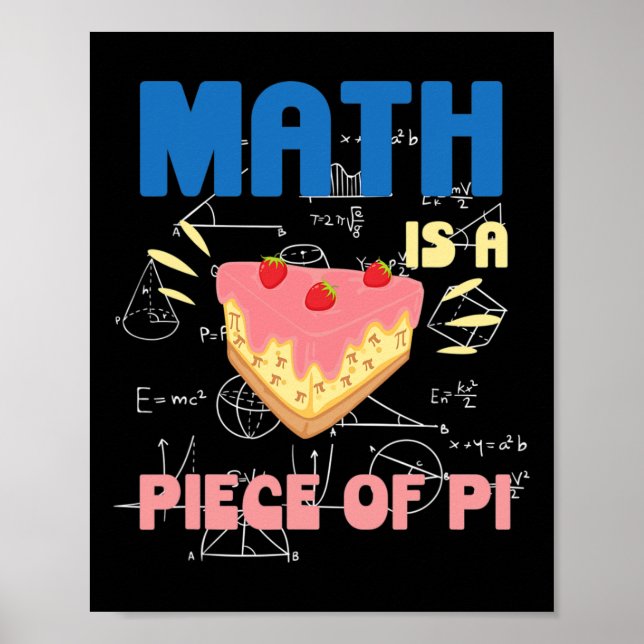 Pi Day Math är en Biet i Paj matematiklärare Poster (Framsidan)