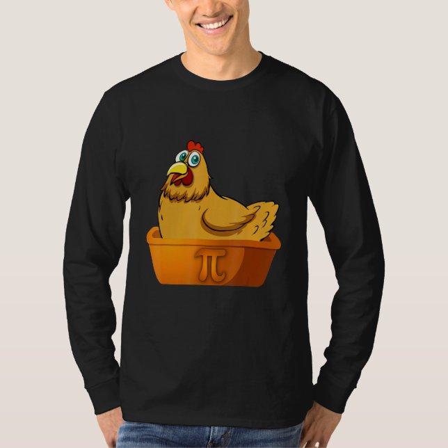 Pi Day Math Chicken Pot Paj Geek Nerd Math Farmer T Shirt (Framsida)