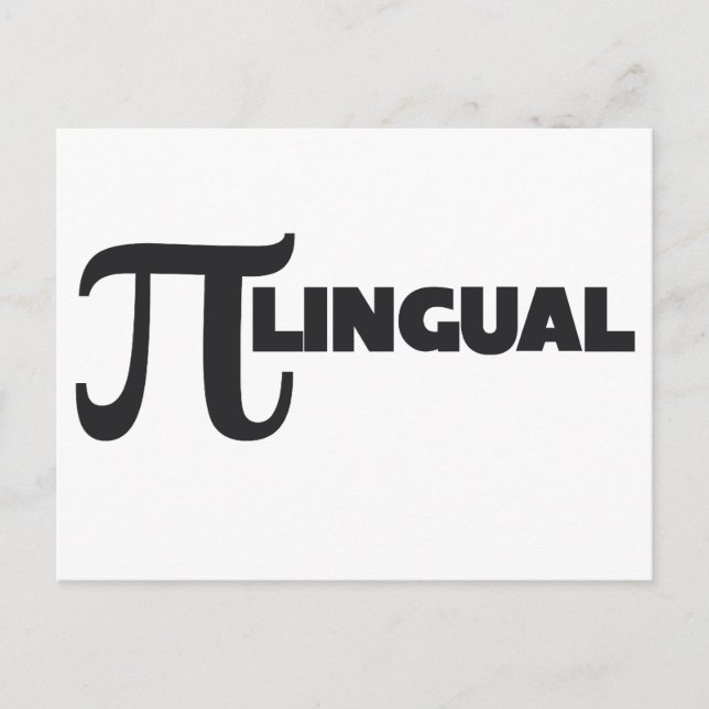 Pi Day Math Geek humor Vykort (Framsida)