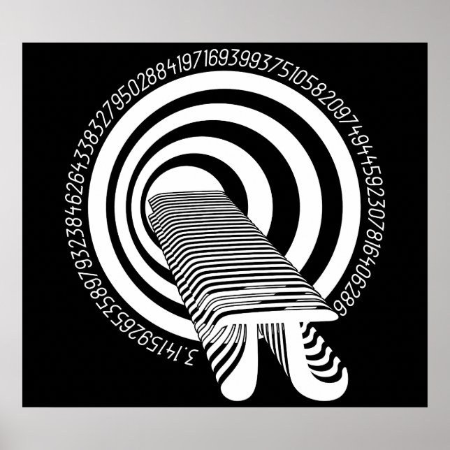 Pi Day Math Geek Infinity Poster (Framsidan)