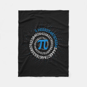 Pi Day Math Nerd Geek 3.1415 Irrationellt nummer P Fleecefilt