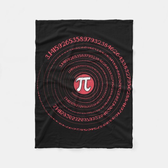 Pi Day Math Nerd Geek 3.1415 Irrationellt nummer P Fleecefilt (Framsidan)