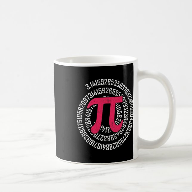 Pi Day Math Nerd Geek 3.1415 Irrationellt nummer P Kaffemugg (Höger)