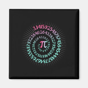 Pi Day Math Nerd Geek 3.1415 Irrationellt nummer P Magnet