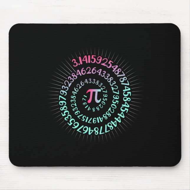 Pi Day Math Nerd Geek 3.1415 Irrationellt nummer P Musmatta (Framsidan)
