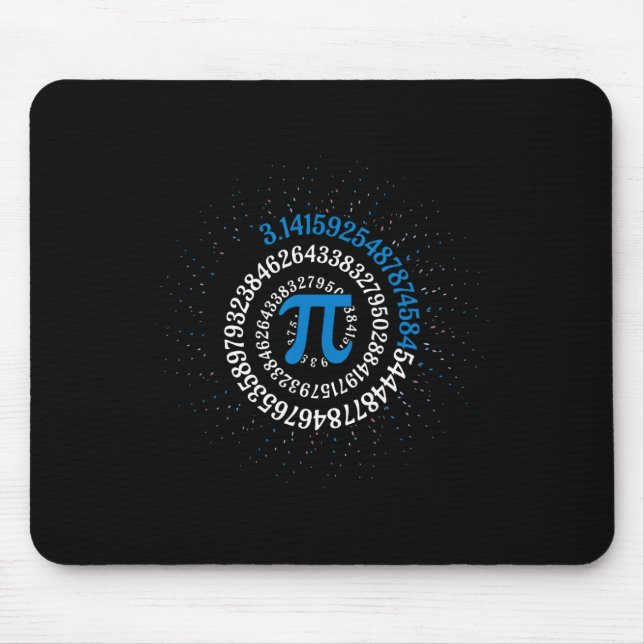 Pi Day Math Nerd Geek 3.1415 Irrationellt nummer P Musmatta (Framsidan)