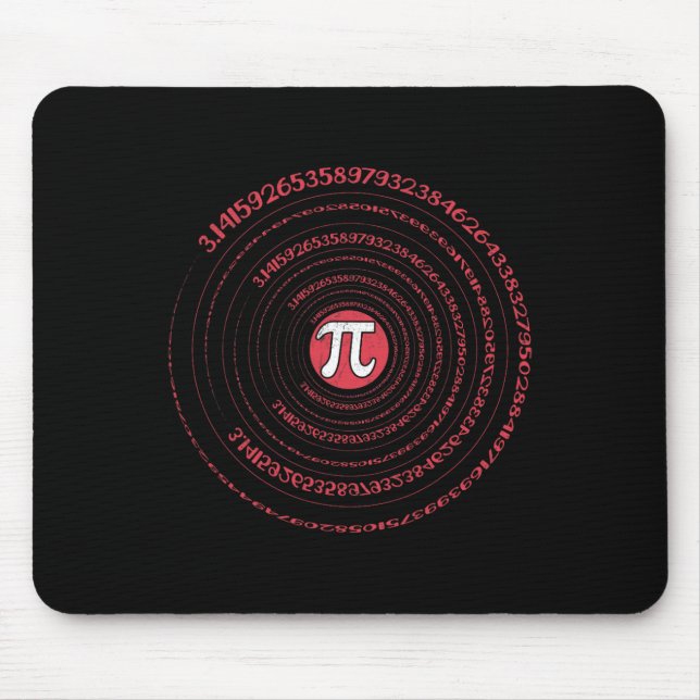 Pi Day Math Nerd Geek 3.1415 Irrationellt nummer P Musmatta (Framsidan)