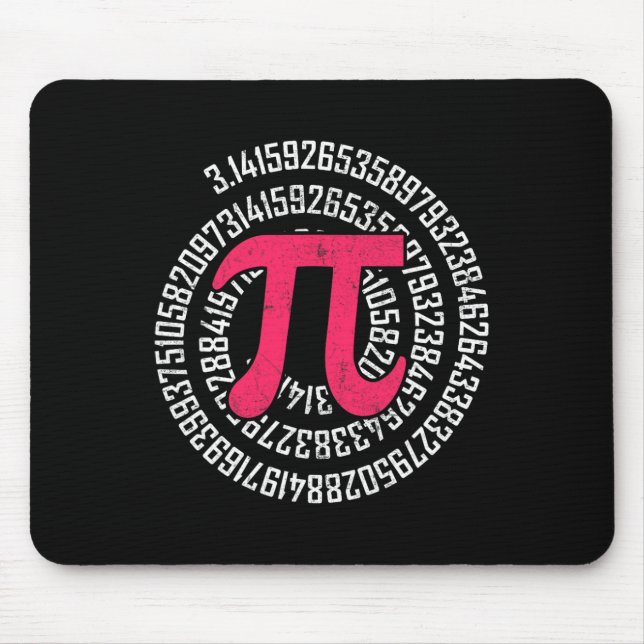 Pi Day Math Nerd Geek 3.1415 Irrationellt nummer P Musmatta (Framsidan)