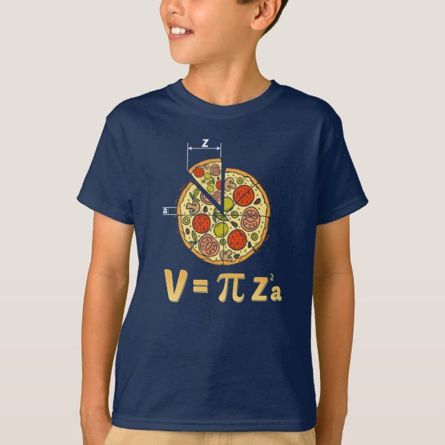 Pi Day Math Nerd T Shirt (Framsida)