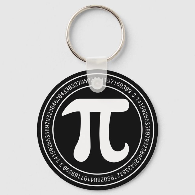 Pi Day Math Round Nyckelring (Framsida)