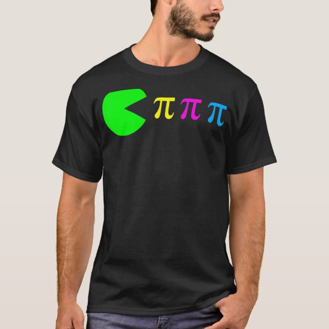 Pi Day Math Science Ate Pi Symbol Färg T Shirt (Framsida)