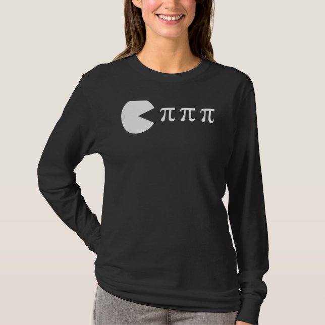 Pi Day Math Science Ate Pi Symbol T Shirt (Framsida)