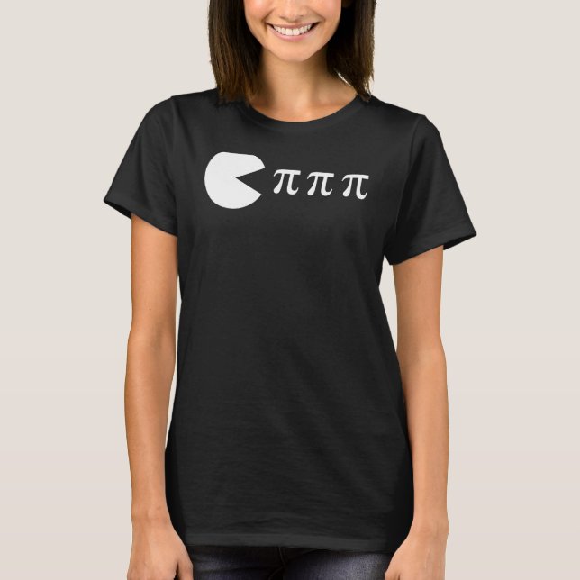 Pi Day Math Science Ate Pi Symbol T Shirt (Framsida)