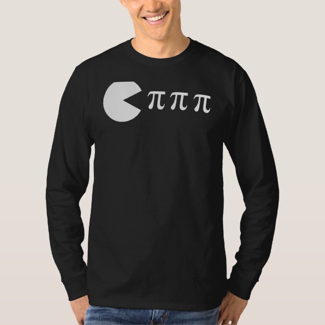 Pi Day Math Science Ate Pi Symbol T Shirt (Framsida)