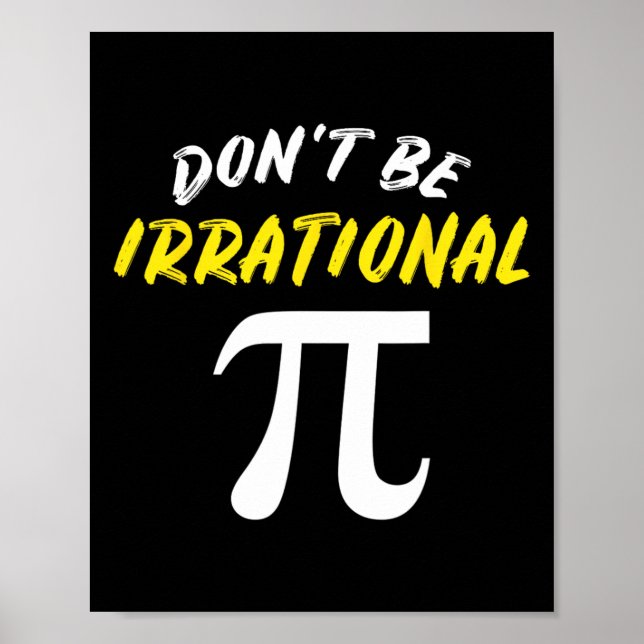 Pi Day Math Science Funny Teacher Gift Manar och W Poster (Framsidan)