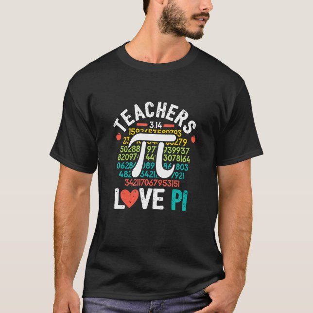 Pi Day Math Teacher Funny Cute Nerd Geek School Gi T Shirt (Framsida)