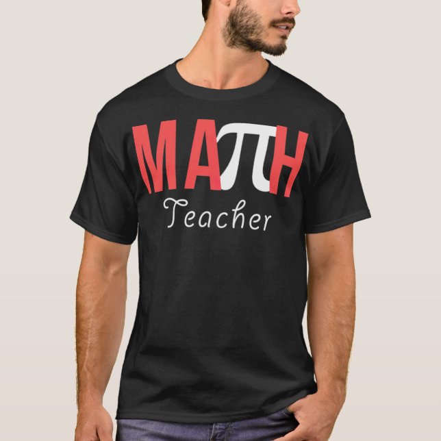 Pi Day Math Teacher-hästranch T Shirt (Framsida)