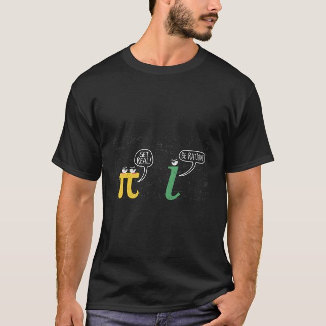 Pi Day Mathematics Geek Nerd Rational Math Pun T Shirt (Framsida)