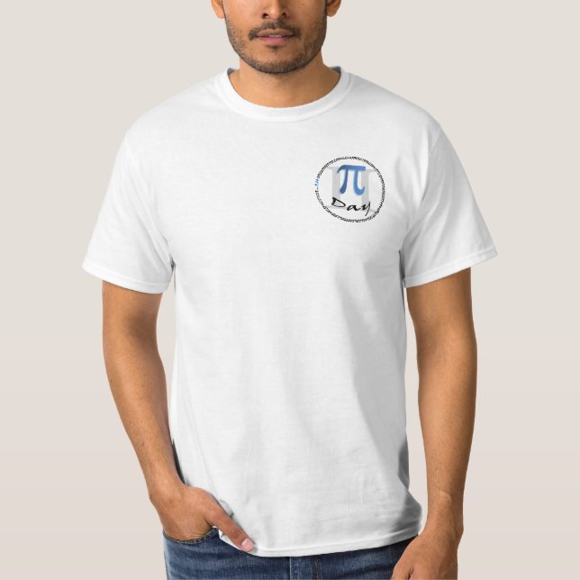 Pi Day med fram- och baksida T-shirt (Framsida)