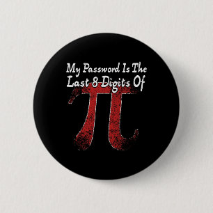 Pi Day - mitt ord är de sista åtta siffrorna i Pi Knapp