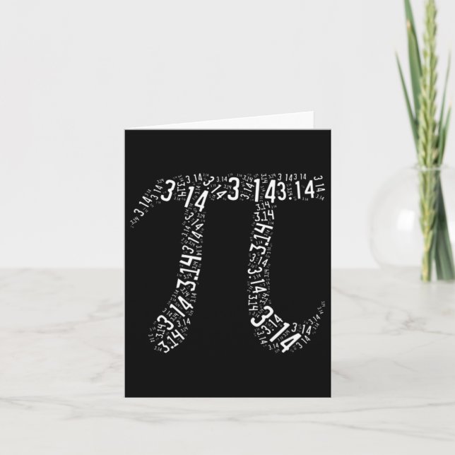 Pi Day - Nerd Geek - Kärlek Math Pi Symbol - Kids  Kort (Framsida)