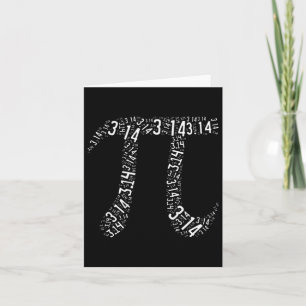 Pi Day - Nerd Geek - Kärlek Math Pi Symbol - Kids Kort
