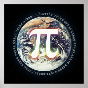 Pi Day on Earth   Matematik Poster