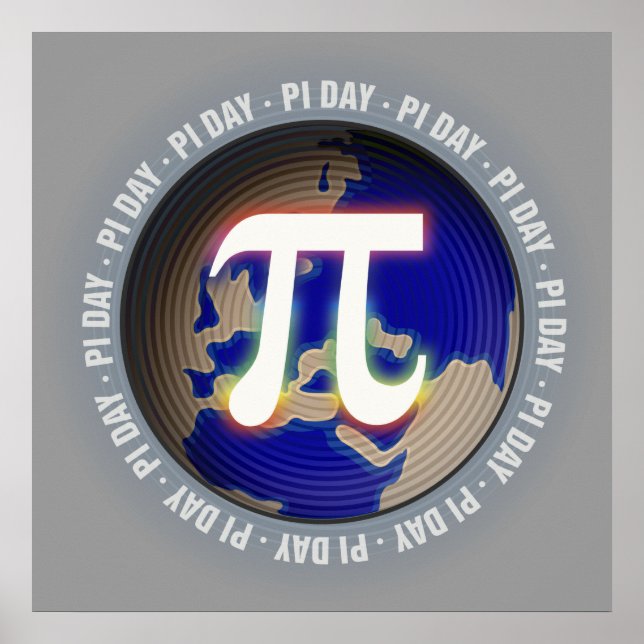 Pi Day on Earth - Math poster (Framsidan)