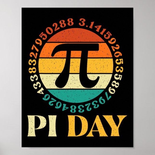 Pi Day - Pi Day Math Älskare Pi Symbol Science Poster (Framsidan)