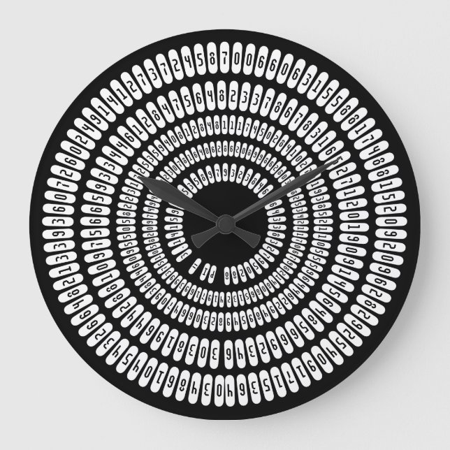 Pi Day Pi Digits Pi 3.14159 Numbers Lycklig Pi Day Stor Klocka (Framsida)