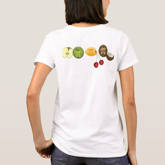 Pi Day, Pi på olika frukter T-Shirt (Baksida)