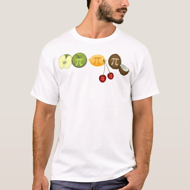Pi Day, Pi på olika frukter T-Shirt (Framsida)