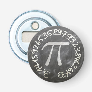 Pi Day PiDay Chalkboard Education Flasköppnare