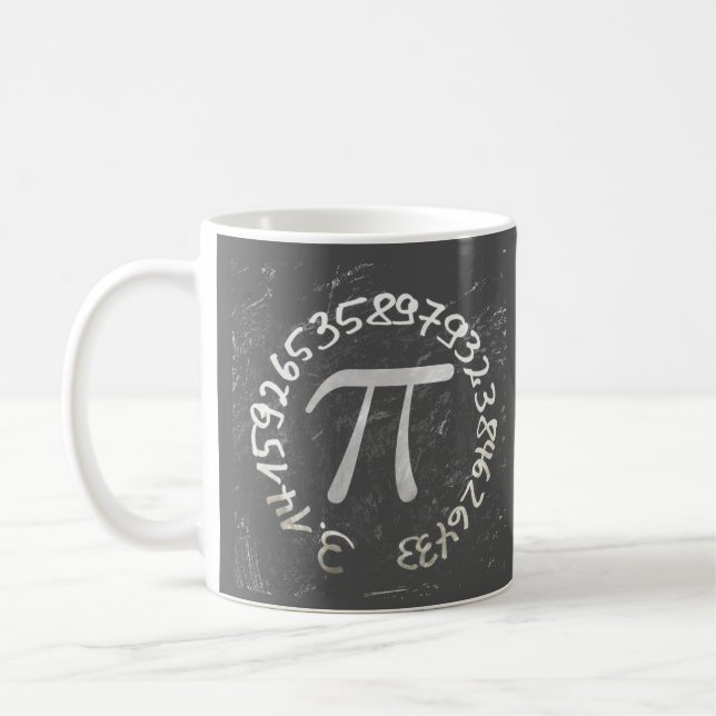 Pi Day PiDay Chalkboard Education Kaffemugg (Vänster)