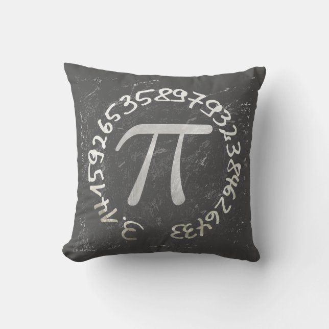 Pi Day PiDay Chalkboard Education Kudde (Framsida)