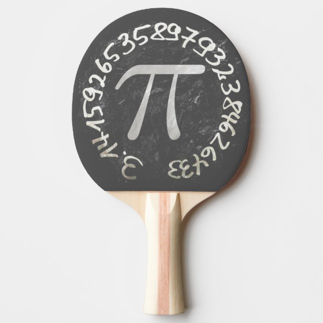 Pi Day PiDay Chalkboard Education Pingisracket (Framsidan)