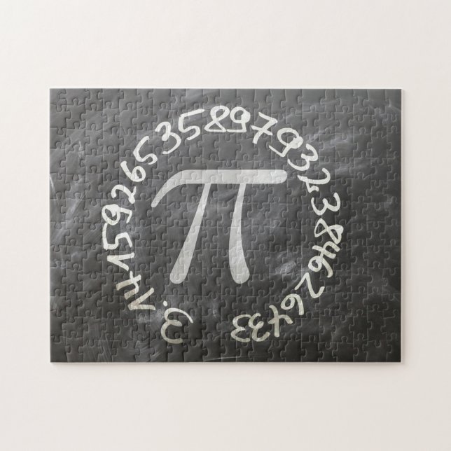 Pi Day PiDay Chalkboard Education Pussel (Horisontell)