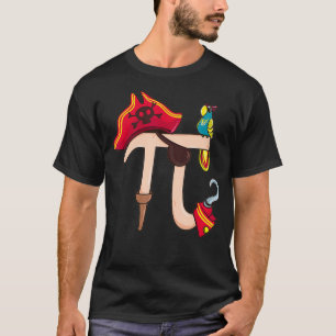 PI Day Pirat Math Geek Parrot Teacher Student Mana T Shirt