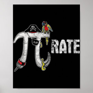 Pi Day Pirat Roligt Pi Day Tee pirat Älskare Poster