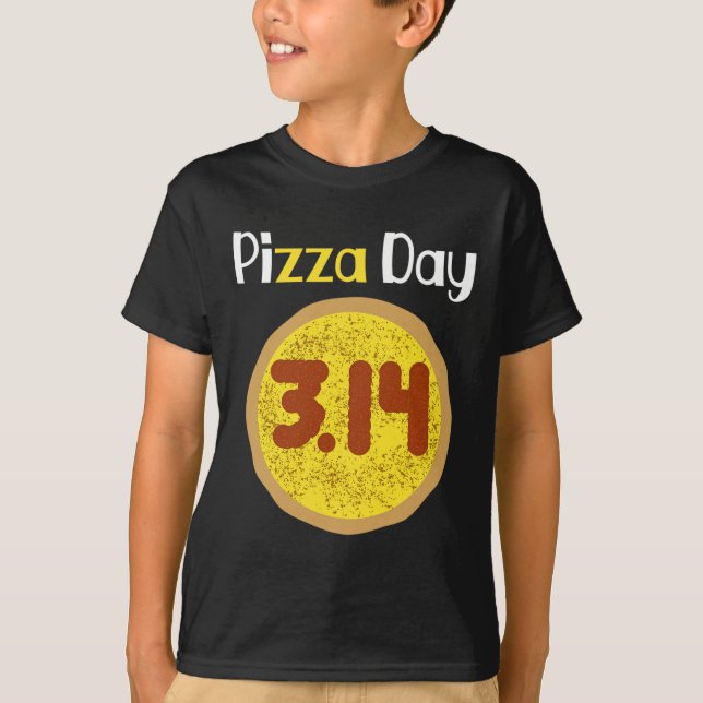 Pi Day Pizza Pun Shirt 3.14 Pi T (Framsida)