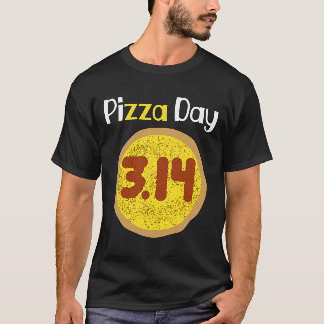 Pi Day Pizza Pun Shirt 3.14 Pi T (Framsida)
