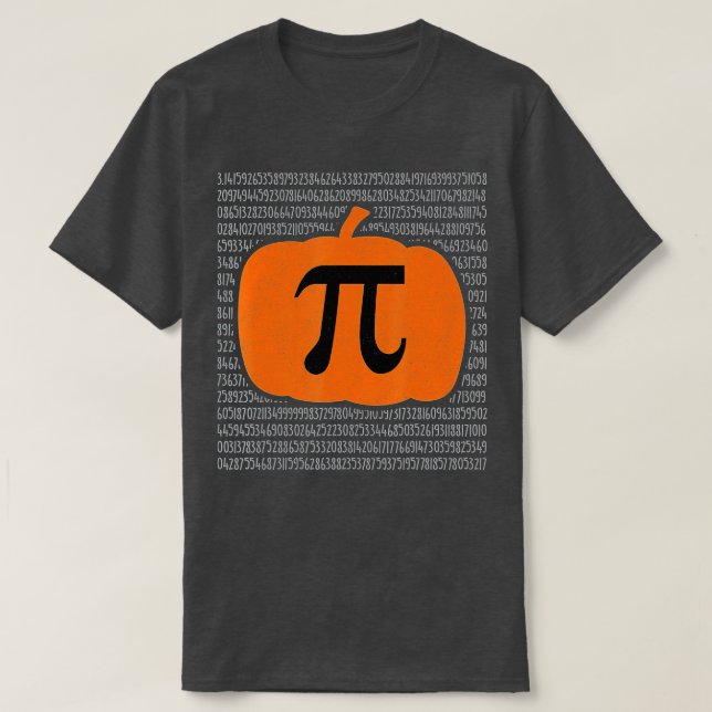 Pi Day Pumpkin Paj Math Funny Halloween Thanksgiv T Shirt (Design framsida)