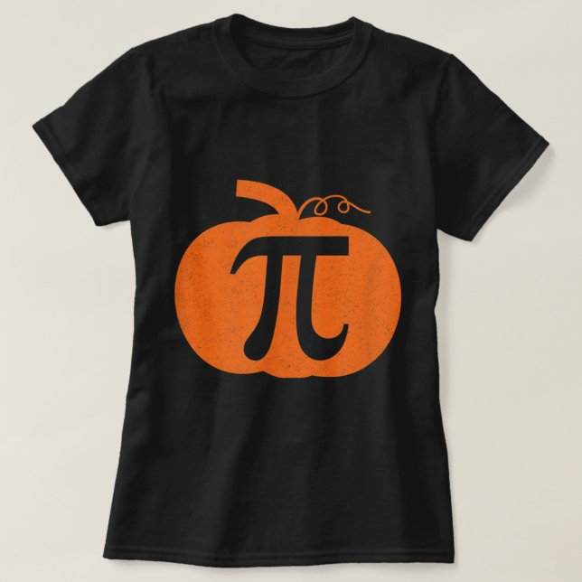 Pi Day Pumpkin Paj Math Shirt Funny Halloween Than T (Design framsida)