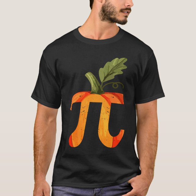 Pi Day Pumpkin Pie Math  Spooky Halloween Maths T Shirt (Framsida)